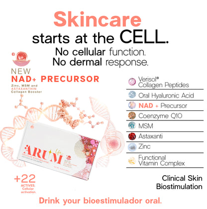 ARUM LIFE Clinical Nutricosmetic | Verisol® Collagen + NAD+ + Astaxanthin