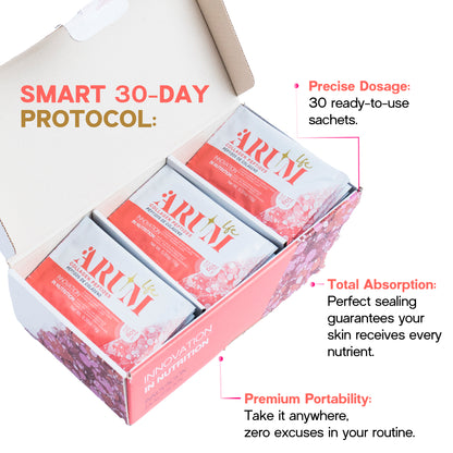 ARUM LIFE | Clinical Oral Biostimulator 🧬 | NAD⁺ Precursor + Verisol® Collagen + Oral Hyaluronic Acid | 30 Sachets — Professional Grade