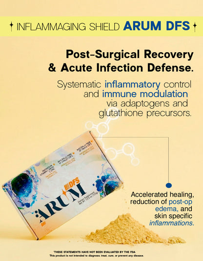 ARUM DFS  Advanced Immune & Anti-Inflammatory Support | Turmeric, Ganoderma, NAC