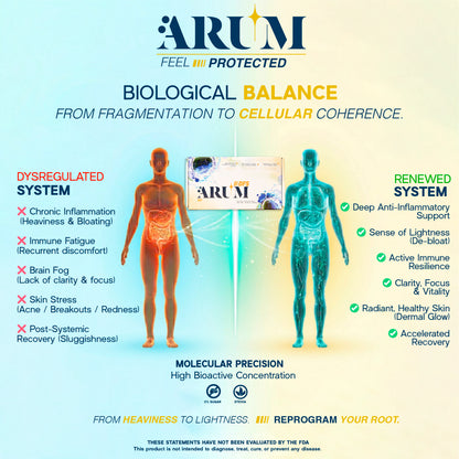 ARUM DFS  Advanced Immune & Anti-Inflammatory Support | Turmeric, Ganoderma, NAC
