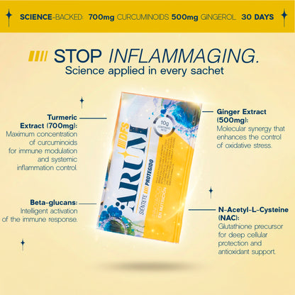 ARUM DFS  Advanced Immune & Anti-Inflammatory Support | Turmeric, Ganoderma, NAC