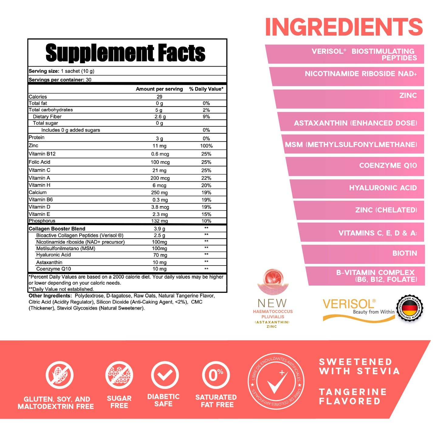 ARUM LIFE Clinical Nutricosmetic | Verisol® Collagen + NAD+ + Astaxanthin