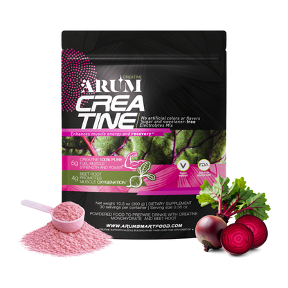 ARUM CREATINE Bioperformance | Creatine 5g + Beetroot 4g + Electrolytes | Muscle & Brain Energy