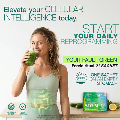 ARUM FRESH Natural GLP-1 Activator Green Detox Powder | Gut Health + Metabolic Support